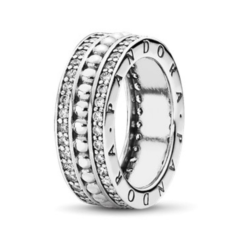 PANDORA Forever Cubic Zirconia Sterling Silver Ring Size 8 Brand New